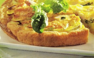 Omletas su porais ir žiediniais kopūstais