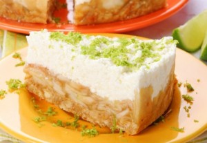 Desertinis patiekalas "Obuolių tortas su varške"