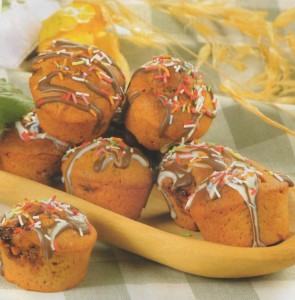 Keksiukai su bananais ir šokoladu
