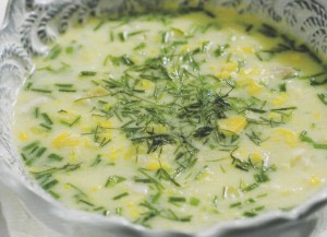 Vištienos sriuba su kukurūzais