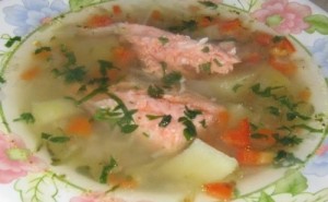 Labai paprasta lašišų sriuba